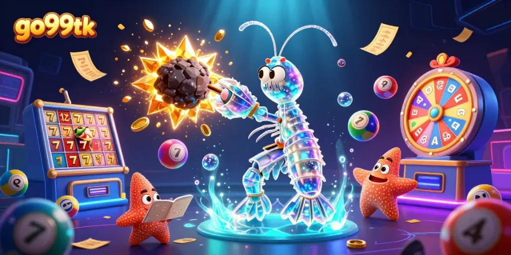 Experience thrilling gameplay with go99tk's vibrant slots and whimsical characters in action.