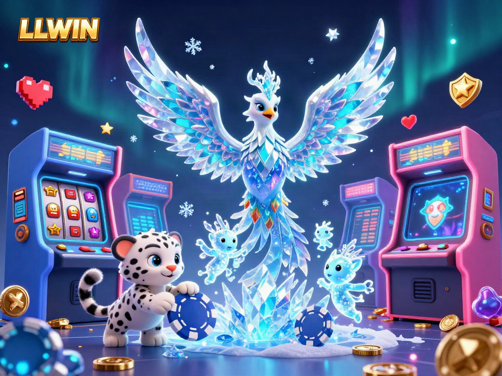 Spin to win at LLWIN with vibrant casino elements and enchanting characters.