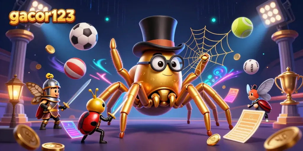 Engage in thrilling play on gacor123 with dynamic sports elements and an adventurous 3D scene.