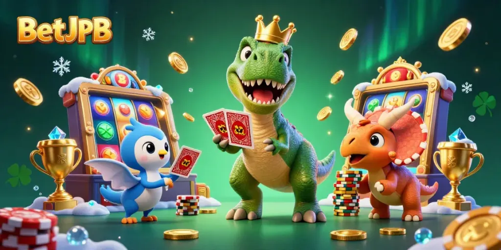 Experience thrilling casino action at BetJDB, with fun characters and vibrant gaming elements.
