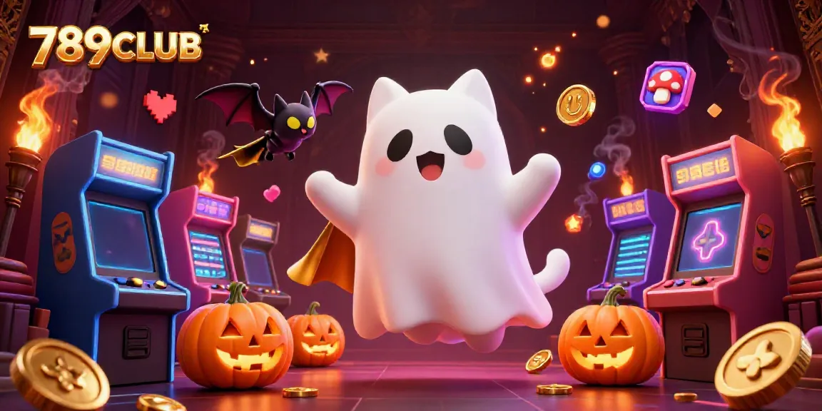 Experience thrilling gameplay with 789CLUB’s vibrant haunted casino scene featuring gaming magic.