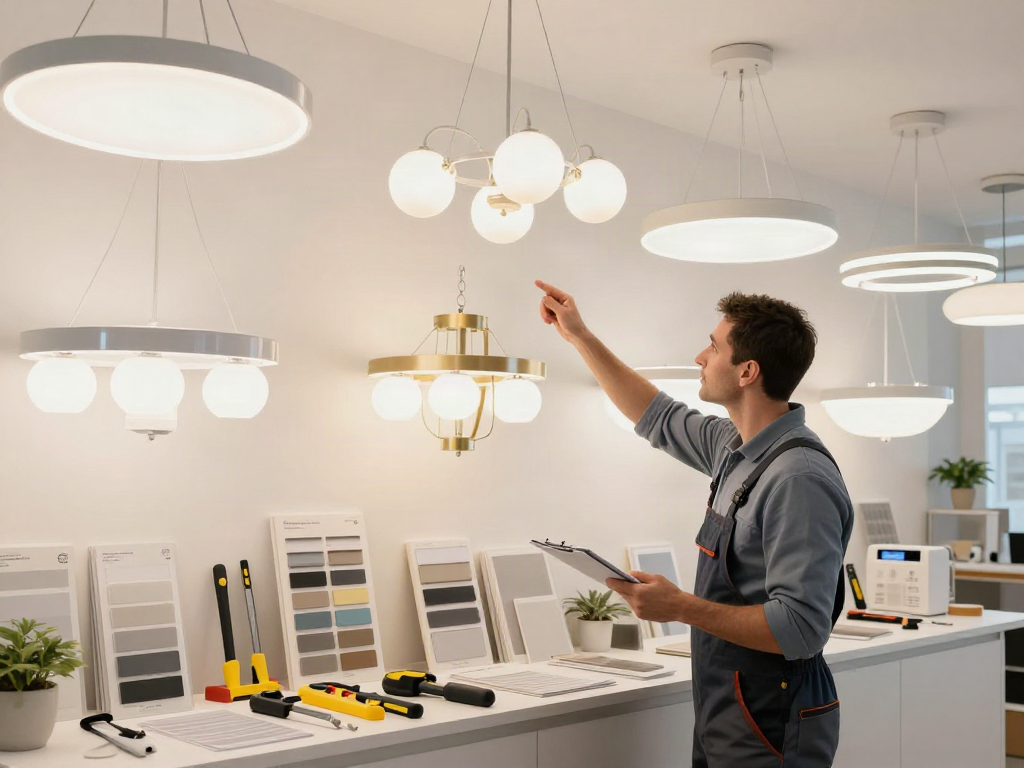 Expert profesionist în lustre LED, oferind soluții personalizate pentru clienți.