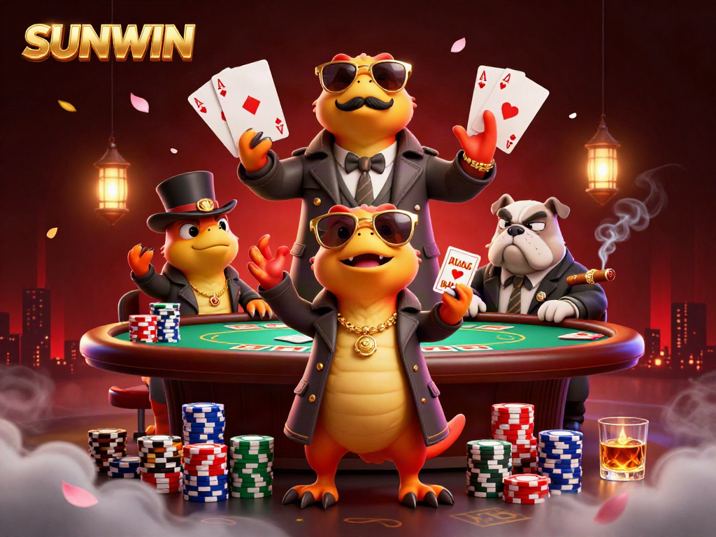 Raptors disguised in a trench coat trying to enter a casino VIP area with SUNWIN branding