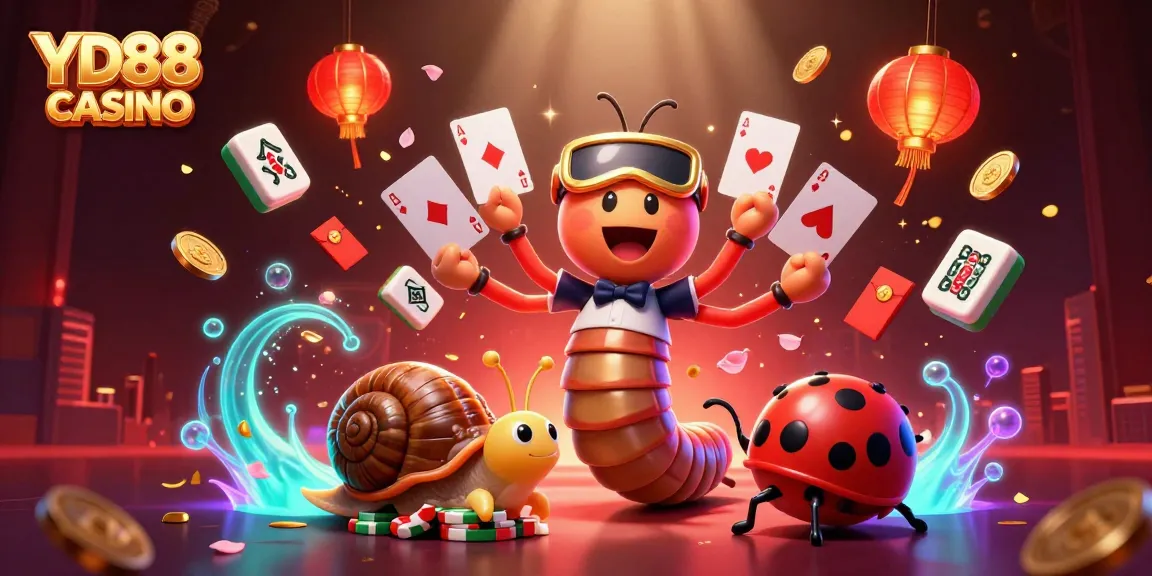 Engage at YD88 CASINO with vibrant characters celebrating excitement and rich gaming elements.