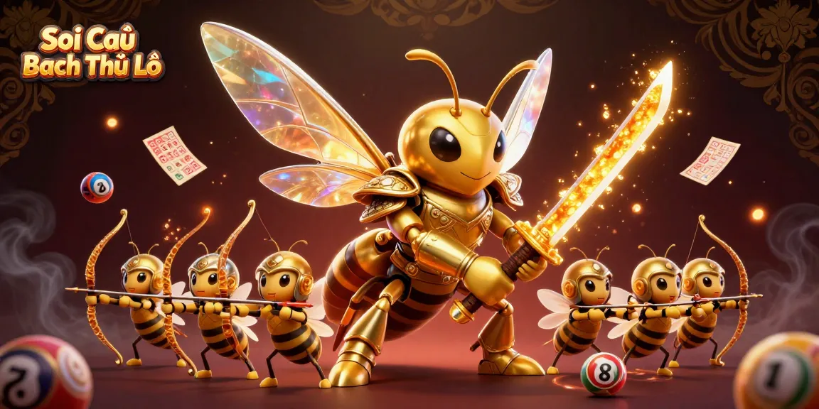 Soi Cầu Bạch Thủ Lô lottery theme illustration with dynamic lottery elements