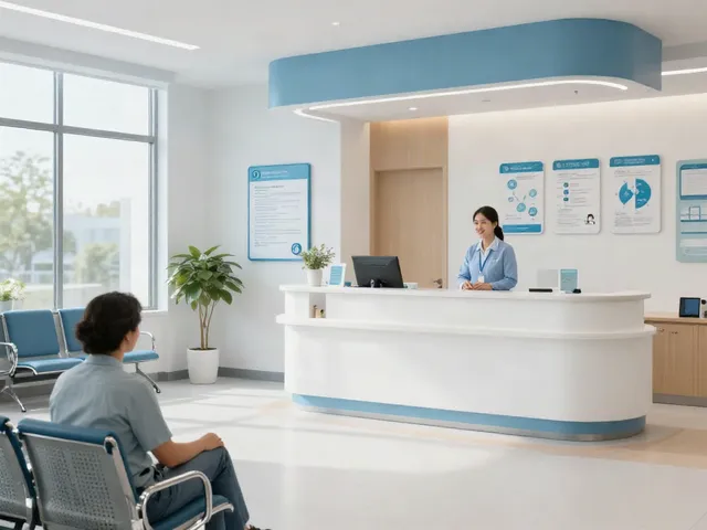 Modern medical facility providing patient care, specializing in perx peptide therapy.
