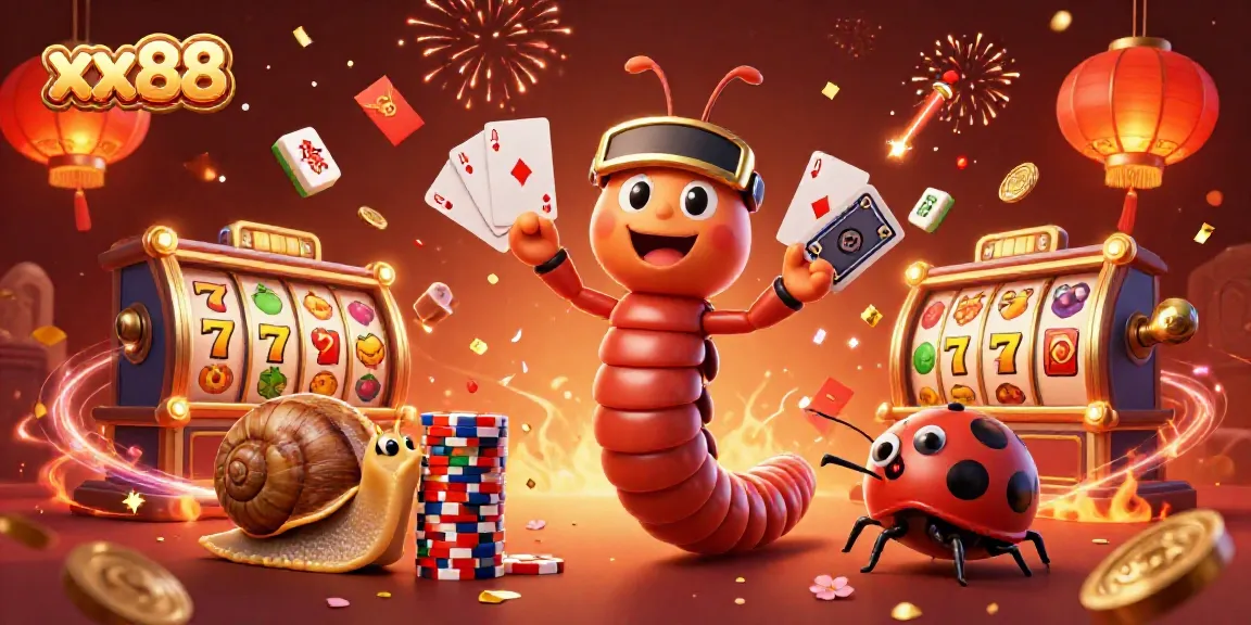 Experience thrilling gameplay and vibrant energy at xx88 with engaging characters and festive casino elements.